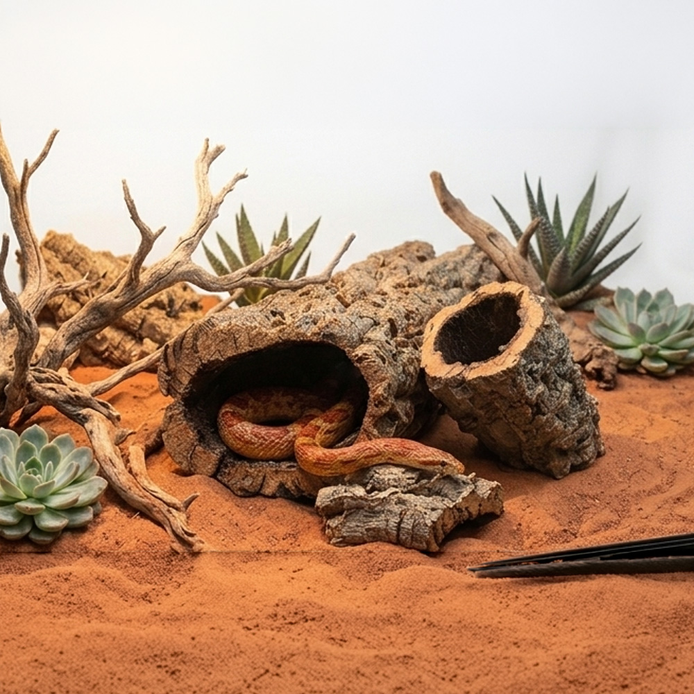 Naturalna tuba korkowa 20 cm - schronienie dla gadów i węży